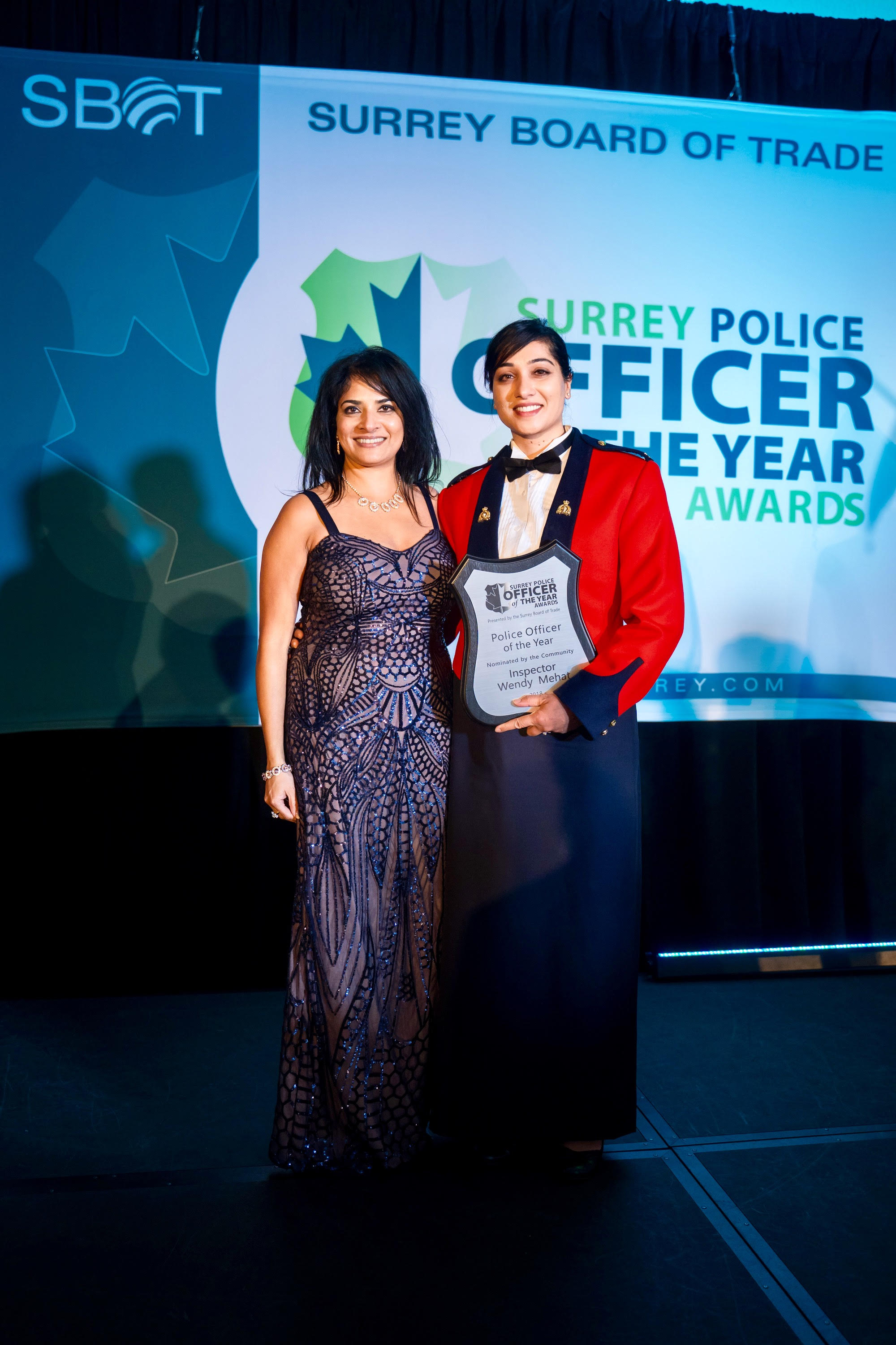 Surrey Hero’s Recognized by Surrey Board of Trade – 2018 Police Officer of the Year Winner: Inspector Wendy Mehat